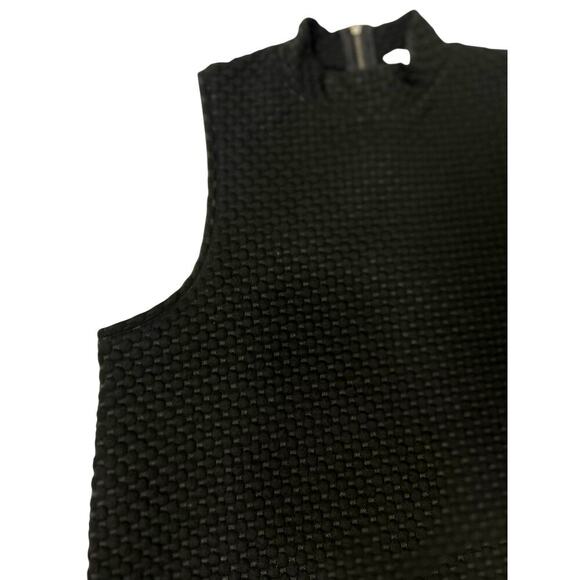 Anthropologie Postmark Black Stand-Up Collar Sleeveless Top M Office Siren - Picture 6 of 6